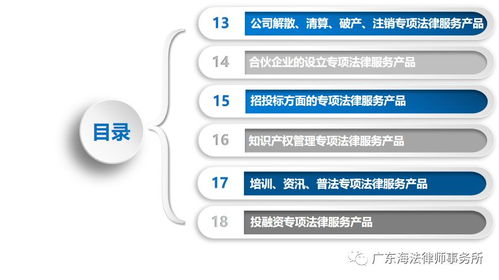 廣東海法律師事務(wù)所企業(yè)法律服務(wù)產(chǎn)品